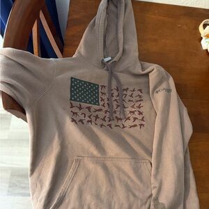 Columbia Brown Fleece-Lined Hoodie